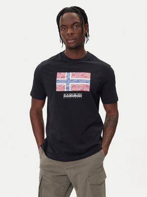 T-shirt męski Napapijri ze sklepu: MODIVO w kategorii: T-shirty męskie - zdjęcie WP-EBWP-BKLVO-LN0_0000305572813