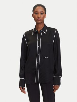 Karl Lagerfeld - Koszula damska casual ze sklepu: MODIVO w kategorii: Koszule damskie - zdjęcie WP-EBWP-BKLVO-LN0_0000305575210