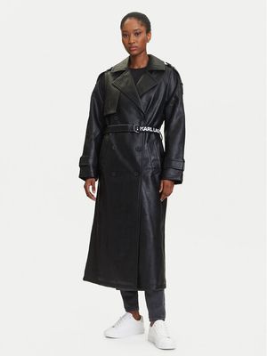 Płaszcz damski Karl Lagerfeld Jeans ze sklepu: MODIVO w kategorii: Płaszcze damskie - zdjęcie WP-EBWP-BKLVO-LN0_0000305575777