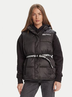 Kamizelka damska casualowa Karl Lagerfeld Jeans ze sklepu: MODIVO w kategorii: Kamizelki damskie - zdjęcie WP-EBWP-BKLVO-LN0_0000305575784