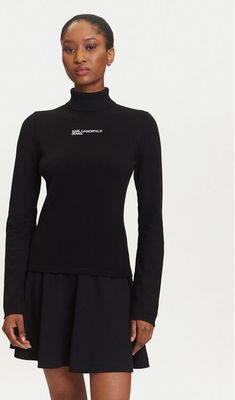 Sweter damski na zimę Karl Lagerfeld Jeans ze sklepu: MODIVO w kategorii: Swetry damskie - zdjęcie WP-EBWP-BKLVO-LN0_0000305575845