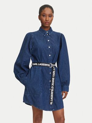 Karl Lagerfeld Jeans - Sukienka casual ze sklepu: MODIVO w kategorii: Sukienki - zdjęcie WP-EBWP-BKLVO-LN0_0000305575982