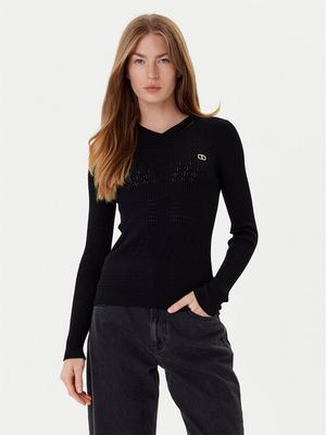 Twinset - Sweter damski ze sklepu: MODIVO w kategorii: Swetry damskie - zdjęcie WP-EBWP-BKLVO-LN0_0000305592316