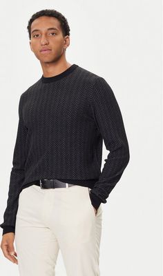 Sweter męski BOSS ze sklepu: MODIVO w kategorii: Swetry męskie - zdjęcie WP-EBWP-BKLVO-LN0_0000305596536