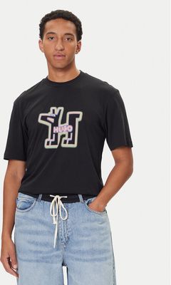 T-shirt męski w stylu młodzieżowym HUGO ze sklepu: MODIVO w kategorii: T-shirty męskie - zdjęcie WP-EBWP-BKLVO-LN0_0000305599926