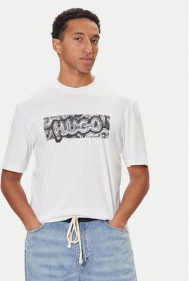 T-shirt męski młodzieżowy HUGO ze sklepu: MODIVO w kategorii: T-shirty męskie - zdjęcie WP-EBWP-BKLVO-LN0_0000305599964