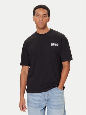 HUGO - T-shirt męski wiosenny casual ze sklepu: MODIVO w kategorii: T-shirty męskie - zdjęcie WP-EBWP-BKLVO-LN0_0000305600028