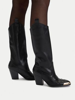 Kozaki damskie na zimę Versace Jeans Couture ze sklepu: MODIVO w kategorii: Kozaki damskie - zdjęcie WP-EBWP-BKLVO-LN0_0000305600615