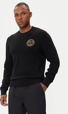 Versace Jeans Couture - Sweter męski zimowy casualowy ze sklepu: MODIVO w kategorii: Swetry męskie - zdjęcie WP-EBWP-BKLVO-LN0_0000305602251