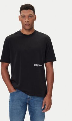 T-shirt męski casual Karl Lagerfeld Jeans ze sklepu: MODIVO w kategorii: T-shirty męskie - zdjęcie WP-EBWP-BKLVO-LN0_0000305620019