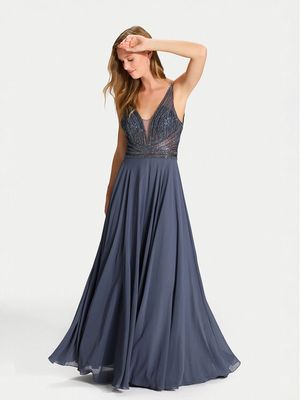 Sukienka elegancka rozkloszowana Hey Kyla ze sklepu: MODIVO w kategorii: Sukienki - zdjęcie WP-EBWP-BKLVO-LN0_0000305641670