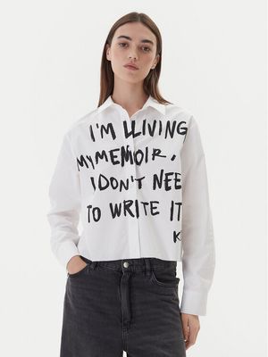 Koszula damska casual Karl Lagerfeld Jeans ze sklepu: MODIVO w kategorii: Koszule damskie - zdjęcie WP-EBWP-BKLVO-LN0_0000305648440