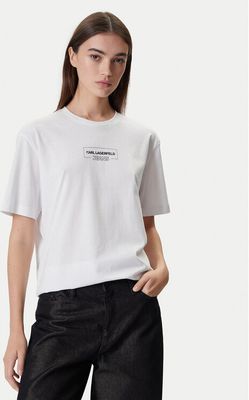 Bluzka damska wiosenna Karl Lagerfeld Jeans ze sklepu: MODIVO w kategorii: Bluzki damskie - zdjęcie WP-EBWP-BKLVO-LN0_0000305648600