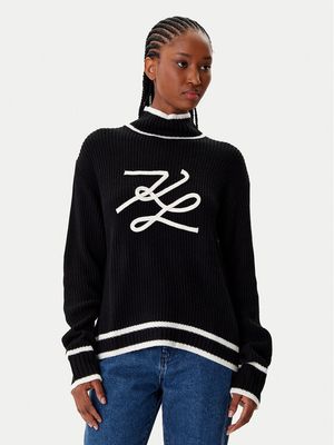 Sweter damski zimowy casual Karl Lagerfeld ze sklepu: MODIVO w kategorii: Swetry damskie - zdjęcie WP-EBWP-BKLVO-LN0_0000305648860