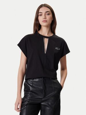 Bluzka damska casual Karl Lagerfeld ze sklepu: MODIVO w kategorii: Bluzki damskie - zdjęcie WP-EBWP-BKLVO-LN0_0000305648907