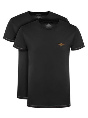 T-shirt męski casual Aeronautica Militare ze sklepu: MODIVO w kategorii: T-shirty męskie - zdjęcie WP-EBWP-BKLVO-LN0_0000305652621