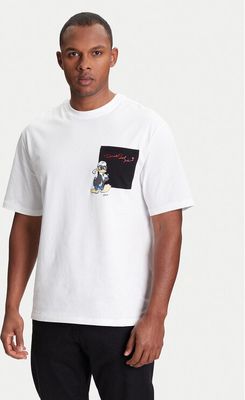 T-shirt męski na wiosnę Karl Lagerfeld ze sklepu: MODIVO w kategorii: T-shirty męskie - zdjęcie WP-EBWP-BKLVO-LN0_0000305652706