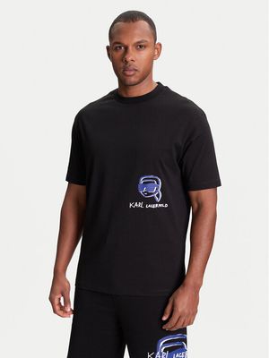 T-shirt męski młodzieżowy Karl Lagerfeld ze sklepu: MODIVO w kategorii: T-shirty męskie - zdjęcie WP-EBWP-BKLVO-LN0_0000305653291