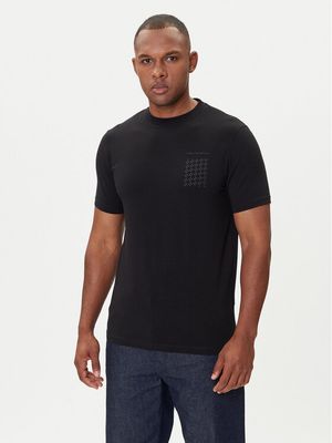 T-shirt męski casual Karl Lagerfeld ze sklepu: MODIVO w kategorii: T-shirty męskie - zdjęcie WP-EBWP-BKLVO-LN0_0000305654557