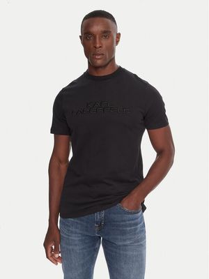 Karl Lagerfeld - T-shirt męski w stylu młodzieżowym ze sklepu: MODIVO w kategorii: T-shirty męskie - zdjęcie WP-EBWP-BKLVO-LN0_0000305654588