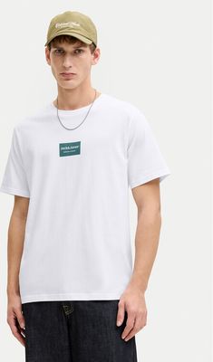 T-shirt męski casual Jack & Jones ze sklepu: MODIVO w kategorii: T-shirty męskie - zdjęcie WP-EBWP-BKLVO-LN0_0000305663894
