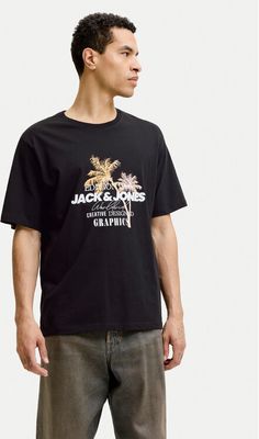 Jack & Jones - T-shirt męski młodzieżowy ze sklepu: MODIVO w kategorii: T-shirty męskie - zdjęcie WP-EBWP-BKLVO-LN0_0000305663931