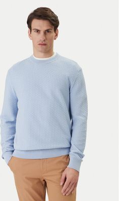 BOSS - Sweter męski ze sklepu: MODIVO w kategorii: Swetry męskie - zdjęcie WP-EBWP-BKLVO-LN0_0000305670458