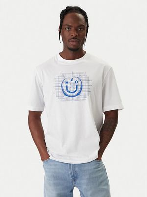 HUGO - T-shirt męski wiosenny ze sklepu: MODIVO w kategorii: T-shirty męskie - zdjęcie WP-EBWP-BKLVO-LN0_0000305676153