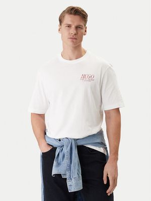 T-shirt męski casual HUGO ze sklepu: MODIVO w kategorii: T-shirty męskie - zdjęcie WP-EBWP-BKLVO-LN0_0000305676276