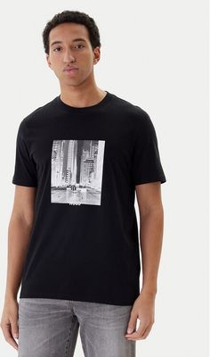 T-shirt męski młodzieżowy HUGO ze sklepu: MODIVO w kategorii: T-shirty męskie - zdjęcie WP-EBWP-BKLVO-LN0_0000305677341