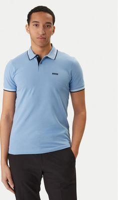 T-shirt męski BOSS ze sklepu: MODIVO w kategorii: T-shirty męskie - zdjęcie WP-EBWP-BKLVO-LN0_0000305677365