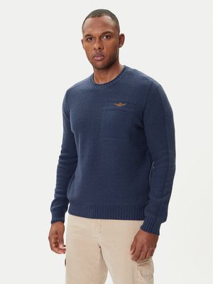 Aeronautica Militare - Sweter męski casual zimowy ze sklepu: MODIVO w kategorii: Swetry męskie - zdjęcie WP-EBWP-BKLVO-LN0_0000305683250