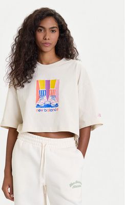 Bluzka damska w stylu młodzieżowym New Balance ze sklepu: MODIVO w kategorii: Bluzki damskie - zdjęcie WP-EBWP-BKLVO-LN0_0000305692436