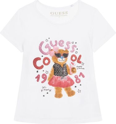 Bluzka dziewczęca na lato Guess ze sklepu: MODIVO w kategorii: Bluzki dziewczęce - zdjęcie WP-EBWP-BKLVO-LN0_0000305714664