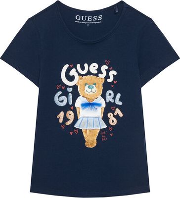 Bluzka dziewczęca na lato Guess ze sklepu: MODIVO w kategorii: Bluzki dziewczęce - zdjęcie WP-EBWP-BKLVO-LN0_0000305714688