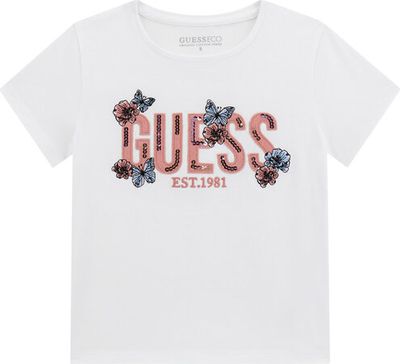 Bluzka dziewczęca na lato Guess ze sklepu: MODIVO w kategorii: Bluzki dziewczęce - zdjęcie WP-EBWP-BKLVO-LN0_0000305715296