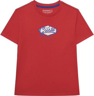 T-shirt chłopięce na lato Guess ze sklepu: MODIVO w kategorii: T-shirty chłopięce - zdjęcie WP-EBWP-BKLVO-LN0_0000305715678