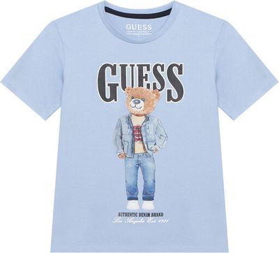 T-shirt chłopięce na lato Guess ze sklepu: MODIVO w kategorii: T-shirty chłopięce - zdjęcie WP-EBWP-BKLVO-LN0_0000305715807