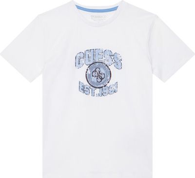 T-shirt chłopięce na lato Guess ze sklepu: MODIVO w kategorii: T-shirty chłopięce - zdjęcie WP-EBWP-BKLVO-LN0_0000305715821