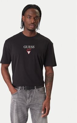 Guess Jeans - T-shirt męski młodzieżowy ze sklepu: MODIVO w kategorii: T-shirty męskie - zdjęcie WP-EBWP-BKLVO-LN0_0000305716293