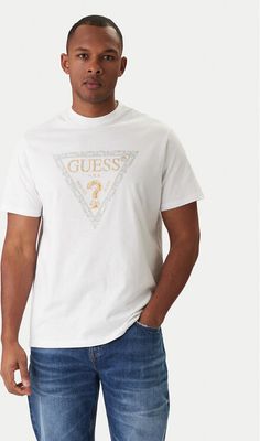 T-shirt męski wiosenny Guess ze sklepu: MODIVO w kategorii: T-shirty męskie - zdjęcie WP-EBWP-BKLVO-LN0_0000305716705