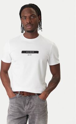 T-shirt męski na wiosnę Guess ze sklepu: MODIVO w kategorii: T-shirty męskie - zdjęcie WP-EBWP-BKLVO-LN0_0000305716781