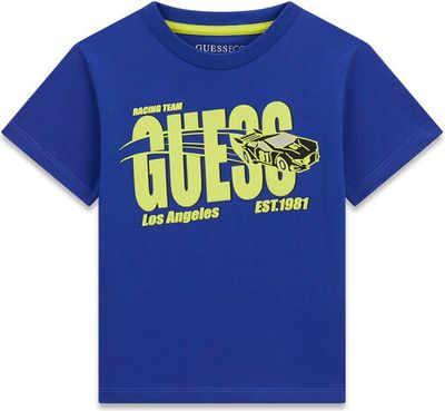 Guess - T-shirt chłopięce na lato ze sklepu: MODIVO w kategorii: T-shirty chłopięce - zdjęcie WP-EBWP-BKLVO-LN0_0000305717245