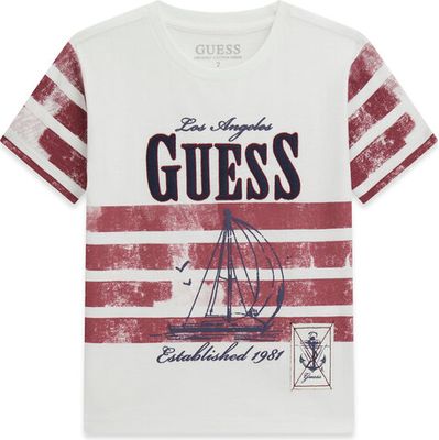 T-shirt chłopięce na lato Guess ze sklepu: MODIVO w kategorii: T-shirty chłopięce - zdjęcie WP-EBWP-BKLVO-LN0_0000305717405