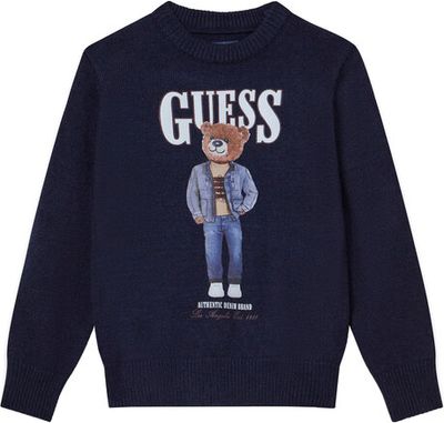 Sweter chłopięcy jesienny Guess ze sklepu: MODIVO w kategorii: Swetry chłopięce - zdjęcie WP-EBWP-BKLVO-LN0_0000305717542