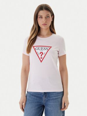 Bluzka damska w stylu młodzieżowym na wiosnę Guess ze sklepu: MODIVO w kategorii: Bluzki damskie - zdjęcie WP-EBWP-BKLVO-LN0_0000305719508