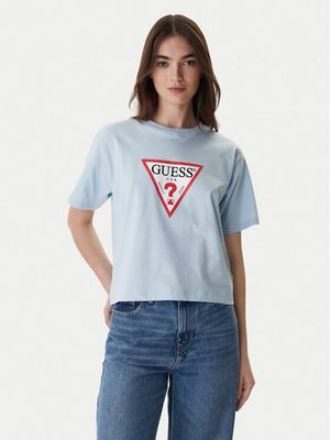 Bluzka damska na wiosnę Guess Jeans ze sklepu: MODIVO w kategorii: Bluzki damskie - zdjęcie WP-EBWP-BKLVO-LN0_0000305720047