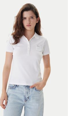 Bluzka damska Guess Jeans ze sklepu: MODIVO w kategorii: Bluzki damskie - zdjęcie WP-EBWP-BKLVO-LN0_0000305720122