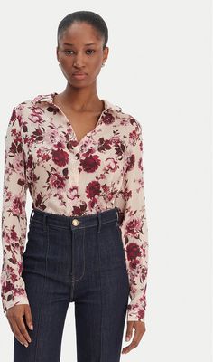 Koszula damska casual Guess ze sklepu: MODIVO w kategorii: Koszule damskie - zdjęcie WP-EBWP-BKLVO-LN0_0000305720825