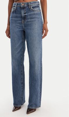 Guess - Jeansy damskie w miejskim stylu ze sklepu: MODIVO w kategorii: Jeansy damskie - zdjęcie WP-EBWP-BKLVO-LN0_0000305720924